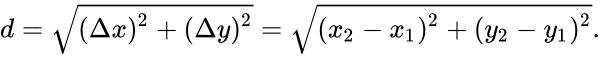 Distance formula